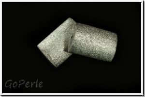 Spacer "Pastille, geb�rstet", 15x10x5mm, silberfb., 925er Silber, 1 Stk.