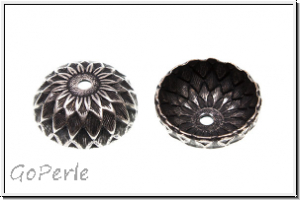 Perlenkappe (-cone) "Acorn", 5x13mm, antiksilberfb., Messing, 1 Stk.
