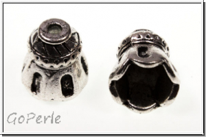 Perlenkappe (-cone) "Oriental", 13x12mm, antiksilberfb., Tibetsilber, 1 Stk.