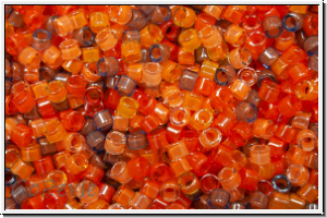 DB2062, MIYUKI Delica, 11/0, MIX-02 "pumpkin, luminous", 5g