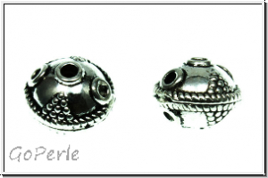 Metallperle "Trauben", 10x12mm, antiksilberfb., Tibetsilber, 1 Stk.