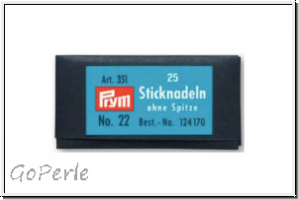 Sticknadel, ohne Spitze, PRYM, No. 22, 40mm L�nge, 5 Stk.