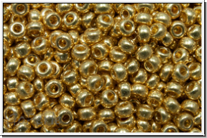 RR-11-5101, MIYUKI Rocailles, 11/0, gold, pale, galv., duracoat, 5 g