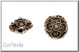 Metallperle "Scheherazade", 15x14x11mm, antiksilberfb., Tibetsilber, 1 Stk.