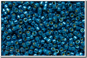 DB2516, MIYUKI Delica, 11/0, blue, deep aqua, galv., duracoat, 5g
