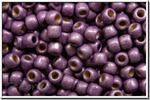 R-11-0579fPF, TOHO Rocailles, 11/0, lilac, pale, galv., met., perm.-finish, matte, 10g