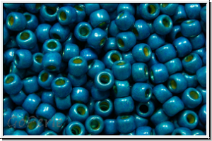 R-11-0583fPF, TOHO Rocailles, 11/0, blue, caribbean, galv., met., perm.-finish, matte, 10g