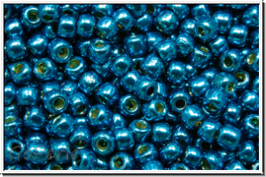 R-11-0584PF, TOHO Rocailles, 11/0, blue, turkish, galv., met., perm.-finish, 10g