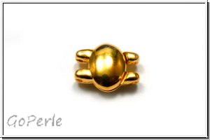 Magnetverschluss "KYPRI", CYMBAL, 13,2x10mm, vergoldet, Metall, 1 Stk.