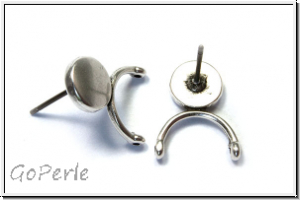 Ohrringe "VENIO", CYMBAL, 15,7x12,2mm, versilbert, Metall, 1 Paar