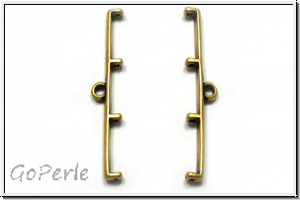Bead Ending "TOPOLIA IV", CYMBAL, 6x33,4mm, antikmessingfb., Metall, 1 Paar