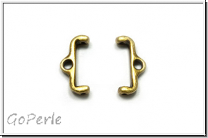 Bead Ending "SKAFI II", CYMBAL, 6x13,7mm, antikmessingfb., Metall, 1 Paar