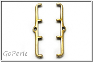 Bead Ending "SKAFI IV", CYMBAL, 14,2x36,6mm, antikmessingfb., Metall, 1 Paar