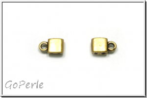 Bead Ending "PIPERI I", CYMBAL, 7,5x5,0mm, antikmessingfb., Metall, 1 Paar
