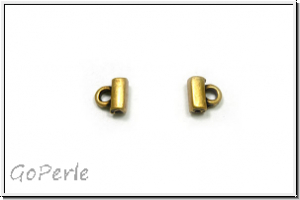 Bead Ending "SOROS I", CYMBAL, 5,0x5,2mm, antikmessingfb., Metall, 1 Paar