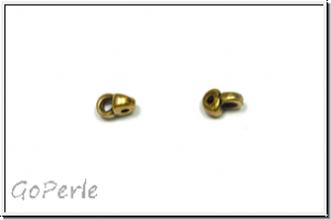 Bead Ending "REMATA", CYMBAL, 5,4x3,3mm, antikmessingfb., Metall, 1 Paar