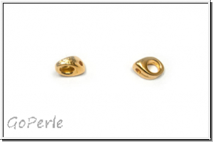 Bead Ending "KOLYMPOS", CYMBAL, 6,5x4,2mm, vergoldet, Metall, 1 Paar