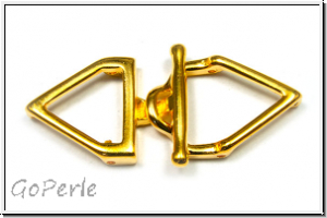 Toggle-Verschluss "SAMARIA", CYMBAL, 36,6x17,2mm, vergoldet, Metall, 1 Paar