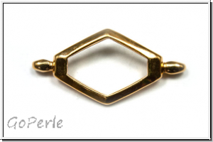 Verbinder "KOTRONI", CYMBAL, 31,3x15,6mm, vergoldet, Metall, 1 Stk.