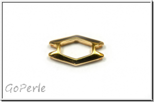 Verbinder "ALADO", CYMBAL, 15,7x9,4mm, vergoldet, Metall, 1 Stk.