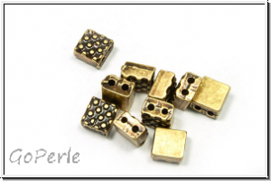 Bead substitutes "PARASPOROS", CYMBAL, 5,0x5,0mm, antikmessingfb., Metall, 10 Stk.