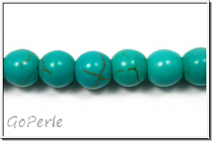 T�rkis, round, 8mm, 1 Strang