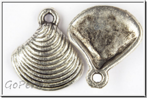 Anh�nger "Muschel", 15x13mm, antiksilberfb., Tibetsilber, 1 Stk.