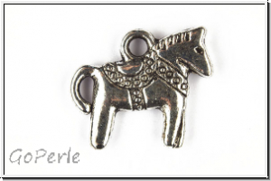 Anh�nger Little Pony", 12x14mm, antiksilberfb., Tibetsilber, 1 Stk.