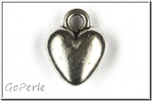 Anh�nger "Little Heart", 10x7mm, antiksilberfb., Tibetsilber, 1 Stk.