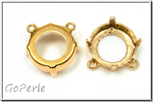 Anh�nger-Fassung 01, GITA, f�r Rivoli 14mm, goldfb., Messing, 1 Stk.