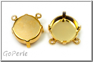 Anh�nger-Fassung 02, GITA, f�r Rivoli 14mm, goldfb., Messing, 1 Stk.
