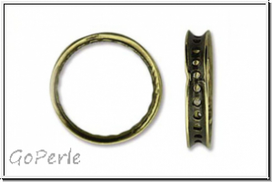 Bead Frame "Kreis", AMORACAST, 16,5mm, antikmessingfb., Metall, 1 Stk.