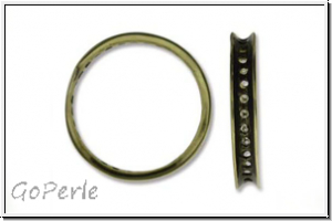Bead Frame "Kreis", AMORACAST, 19,5mm, antikmessingfb., Metall, 1 Stk.