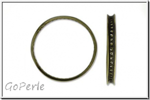 Bead Frame "Kreis", AMORACAST, 30mm, antikmessingfb., Metall, 1 Stk.