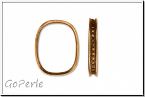 Bead Frame "Rahmen", AMORACAST, 24x19mm, antikkupferfb., Metall, 1 Stk.