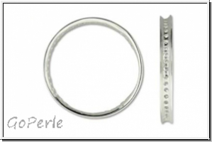 Bead Frame "Kreis", AMORACAST, 30mm, silberfb., Sterling Silber, 1 Stk.