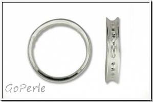 Bead Frame "Kreis", AMORACAST, 16,5mm, silberfb., Sterling Silber, 1 Stk.