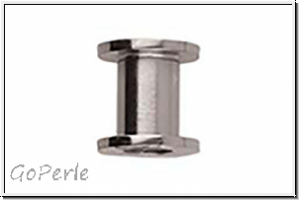 Anh�nger "Garnrolle", CENTERLINE, 10x9,8mm, silberfb., Edelstahl, 1 Stk.