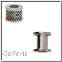 Anh�nger "Garnrolle", CENTERLINE, 10x9,8mm, goldfb., Edelstahl, 1 Stk.