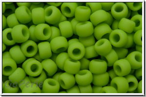 R-08-0044f, TOHO Rocailles, 08/0, lime green, op., matte, 10g