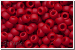 R-08-0045f, TOHO Rocailles, 08/0, red, pepper, op., matte, 10g