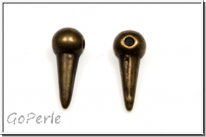 Anh�nger "Spike", 14x5mm, antikmessingfb., Metall, 1 Stk.