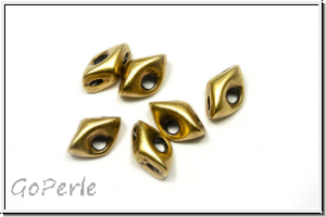 Side Beads "TRIPITI" CYMBAL, 7,5x5,3mm, antikmessingfb., Metall, 6 Stk.