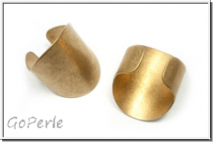 Fingerring "Zigarrenband", Durchmesser ca. 19mm, antikmessingfb., Messing, 1 Stk.