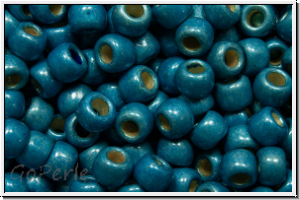 R-08-0582fPF, TOHO Rocailles, 08/0, aqua sky, galv., met., perm.-finish, matte, 10g