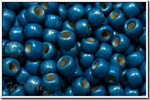 R-08-0583fPF, TOHO Rocailles, 08/0, electric blue, galv., met., perm.-finish, matte, 10g