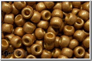 R-08-0592fPF, TOHO Rocailles, 08/0, golden fleece, galv., met., perm.-finish, matte, 10g