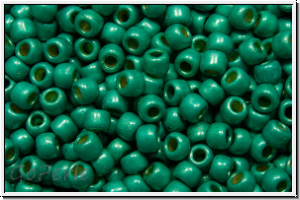 R-11-0578fPF, TOHO Rocailles, 11/0, turquoise, galv., met., perm.-finish, matte, 10g