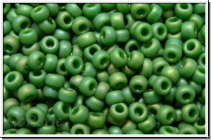 RR-11-4700, MIYUKI Rocailles, 11/0, shamrock, op., glaze, matte, AB, 10g