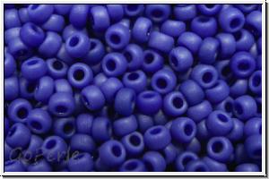 RR-11-0414f, MIYUKI Rocailles, 11/0, cobalt, op., matte, 10g